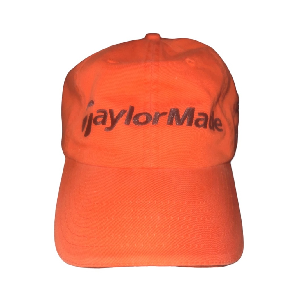 Black & Orange Taylor Made Golf Hat